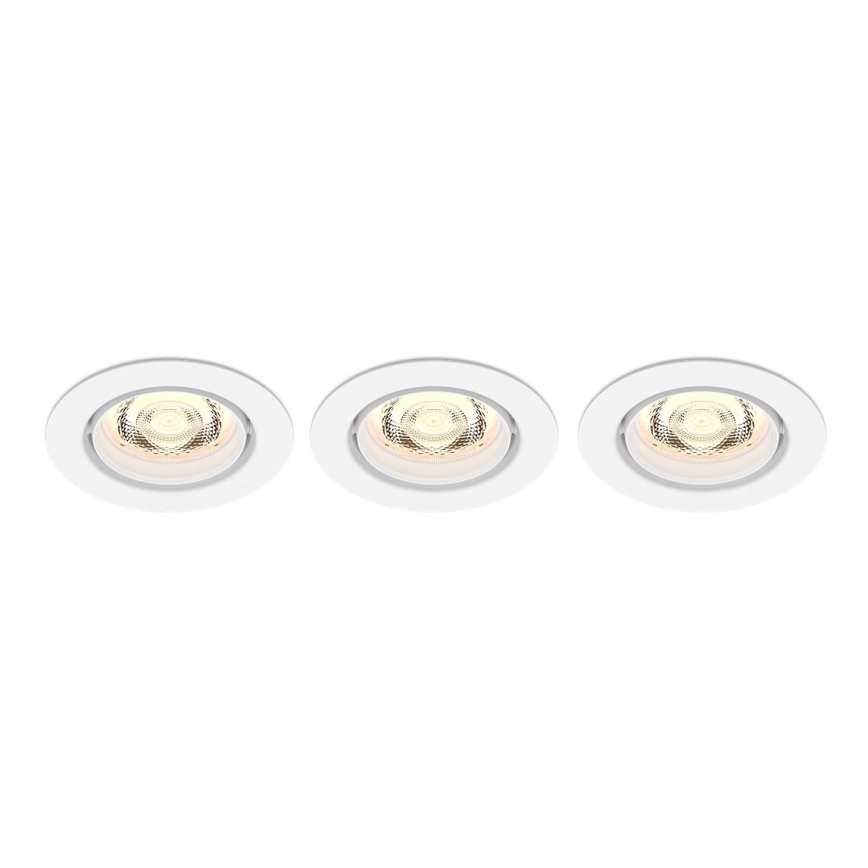 Philips - SADA 3x LED Stmívatelné podhledové svítidlo IMPALA Warm Glow LED/6W/230V