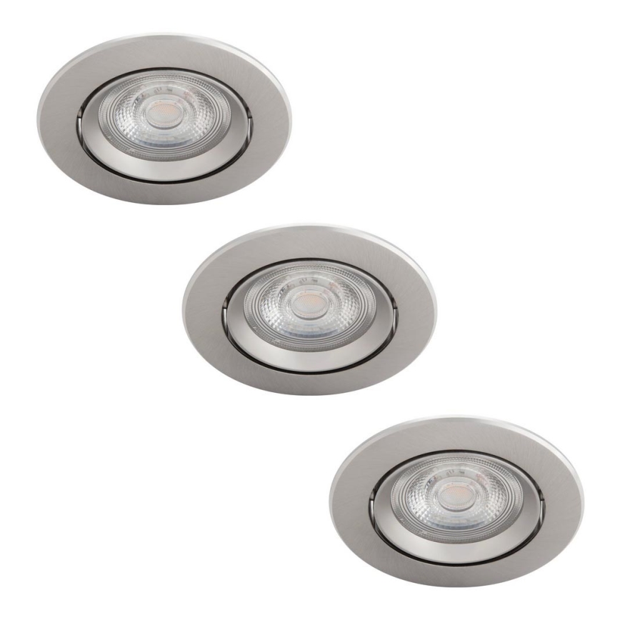 Philips - SADA 3x LED Stmívatelné podhledové svítidlo LED/5W/230V 2700K