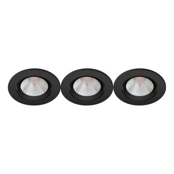Philips - SADA 3x LED Stmívatelné podhledové svítidlo SPARKLE LED/5,5W/230V 2700K černá