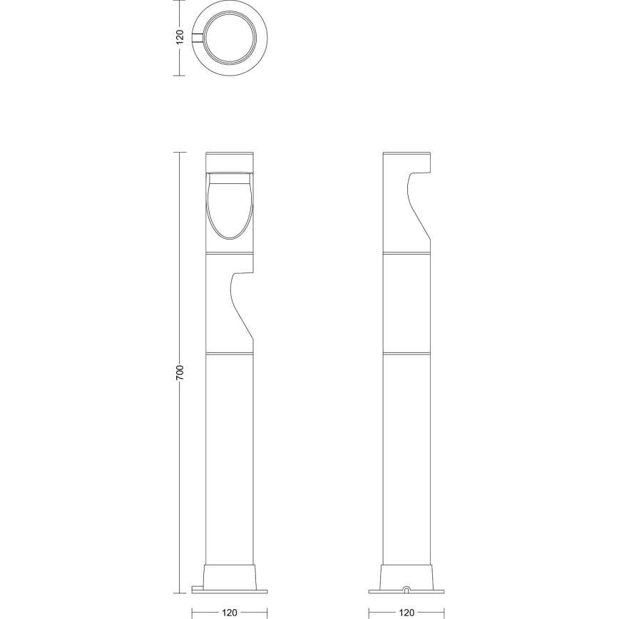 Philips - SADA 3x LED Venkovní lampa GARDENLINK DESI LED/1,5W/230V 2700K IP44