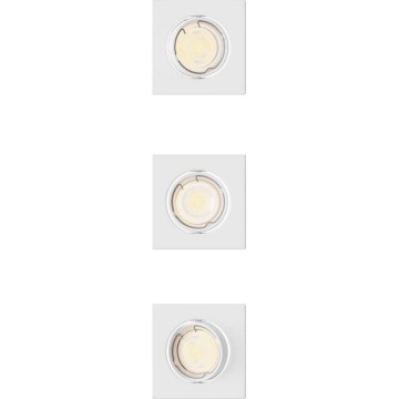 Philips - SADA 3x Podhledové svítidlo PERIDOT 1xGU10/7W/230V bílá