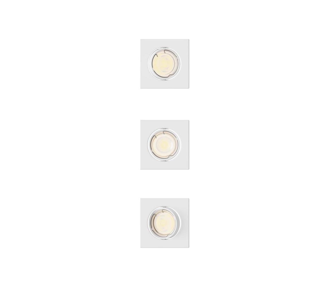Philips - SADA 3x Podhledové svítidlo PERIDOT 1xGU10/7W/230V bílá 872110303701500