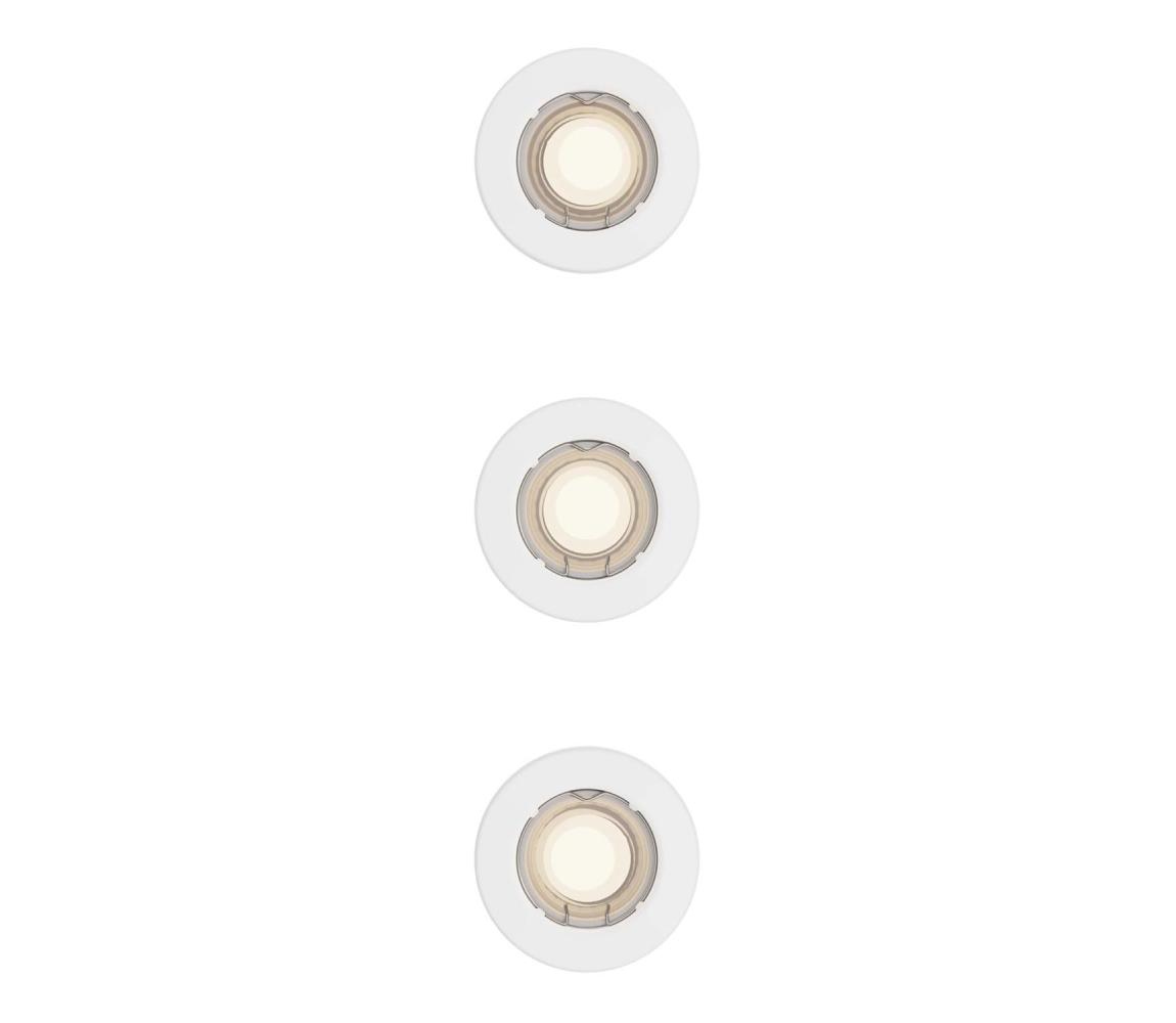 Philips - SADA 3x Podhledové svítidlo PERIDOT 1xGU10/7W/230V bílá 872110303707700