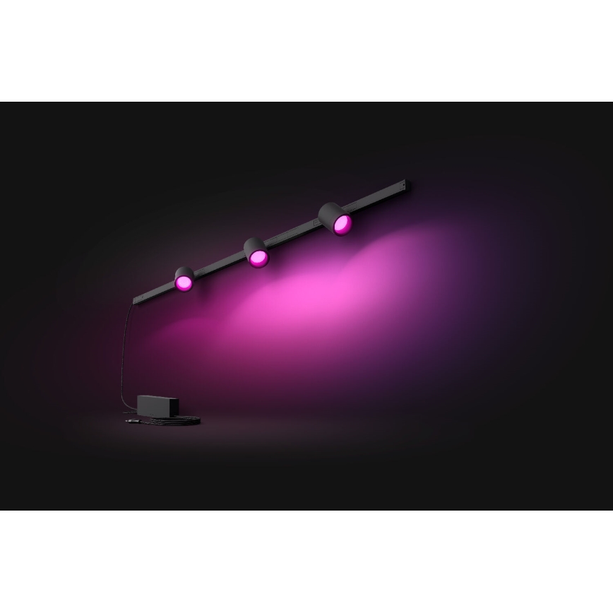Philips - SADA 3x LED RGB Stmívatelné svítidlo do lištového systému Hue PERIFO LED RGB/15,6W/230V 2000-6500K