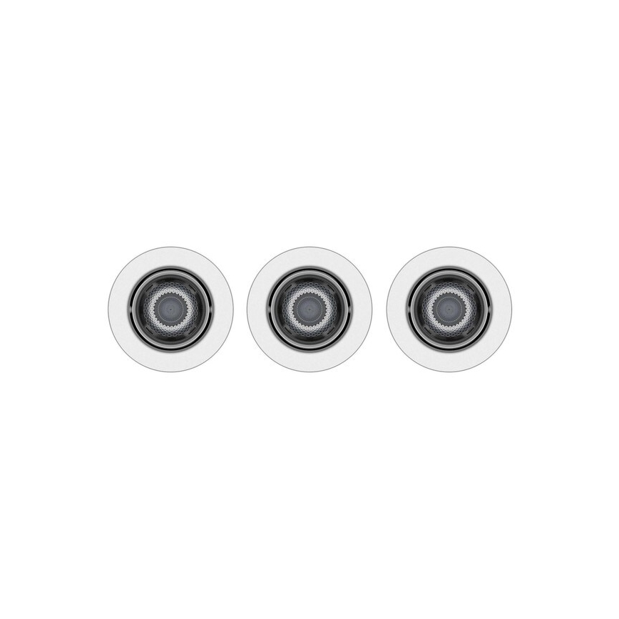 Philips - SADA 3x LED Stmívatelné podhledové svítidlo IMPALA Warm Glow LED/6W/230V