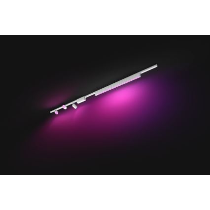 Philips - SADA 4x LED RGB Stmívatelné svítidlo do lištového systému Hue PERIFO LED RGB/44,6W/230V 2000-6500K