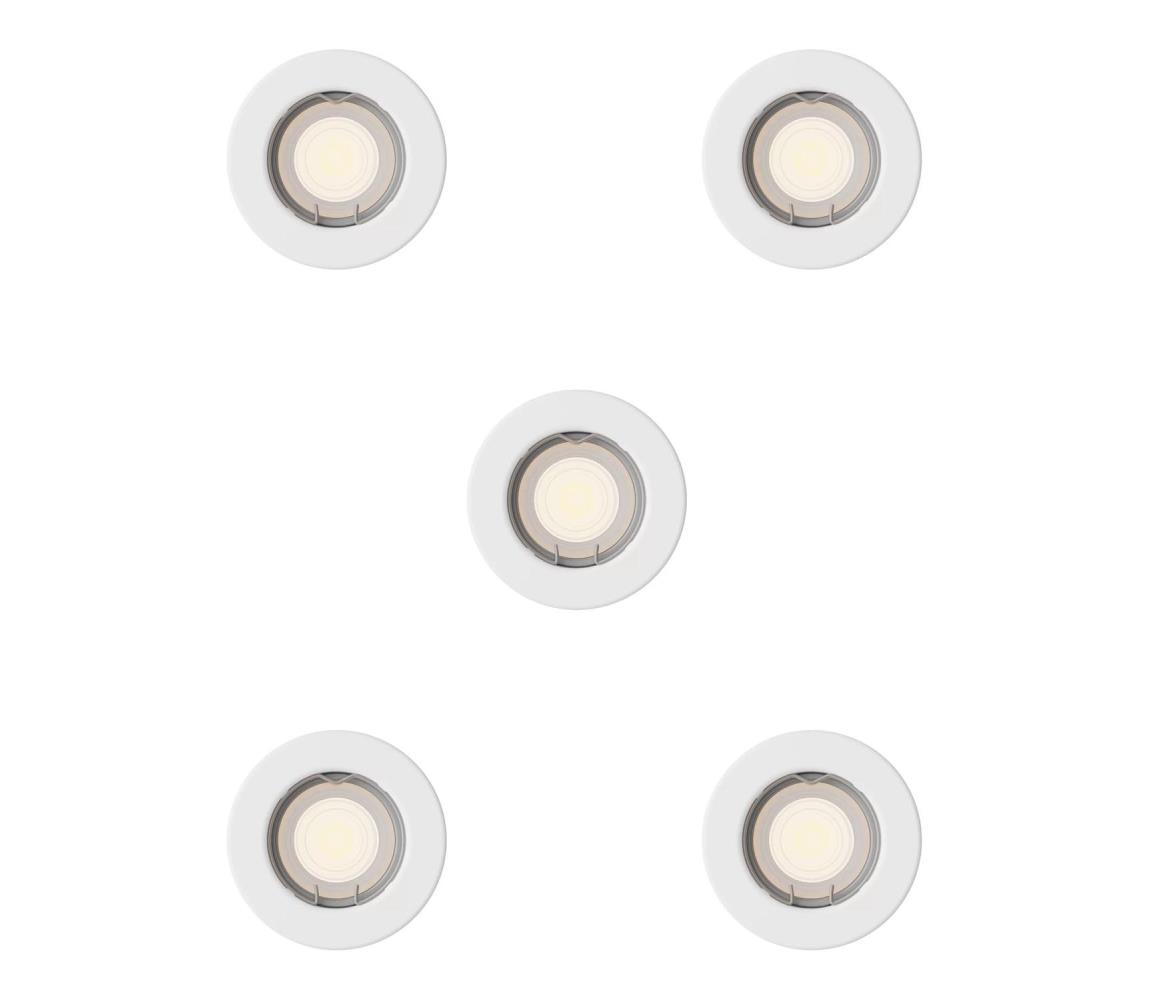 Philips - SADA 5x Podhledové svítidlo PERIDOT 1xGU10/7W/230V bílá 872110303713800