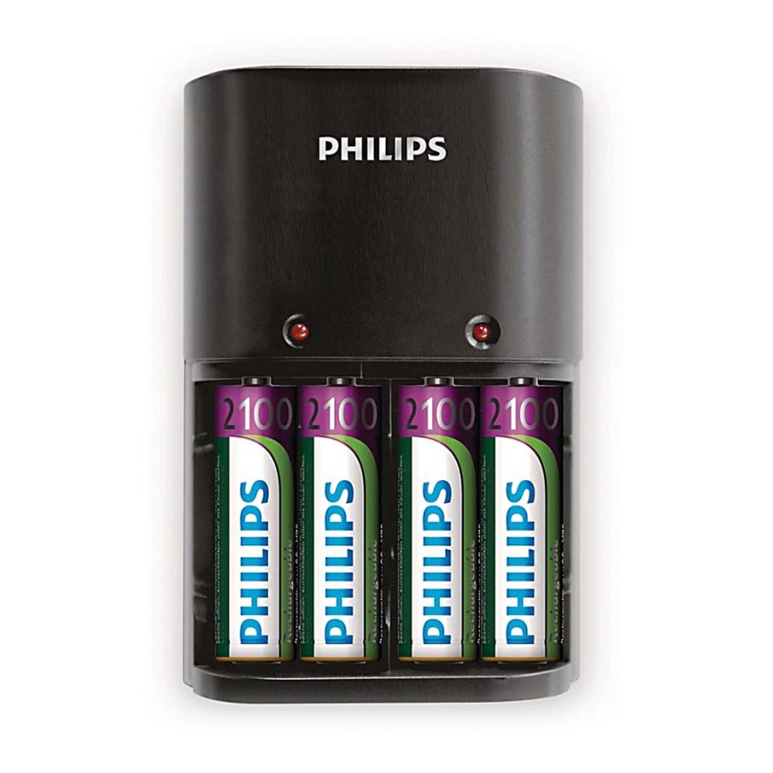 Philips SCB1490NB/12 - Nabíječka baterií MULTILIFE 4xAA 2100 mAh 230V