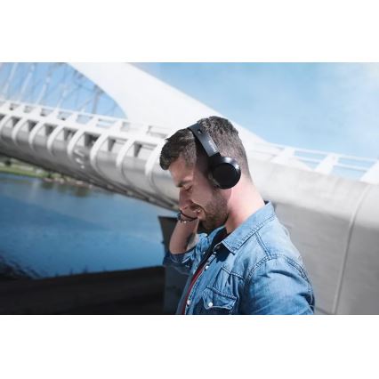 Philips SHB3075BK/00 - Bezdrátová sluchátka s Bluetooth BASS černá
