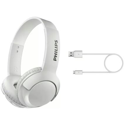 Philips SHB3075WT/00 - Bezdrátová sluchátka s Bluetooth bílá