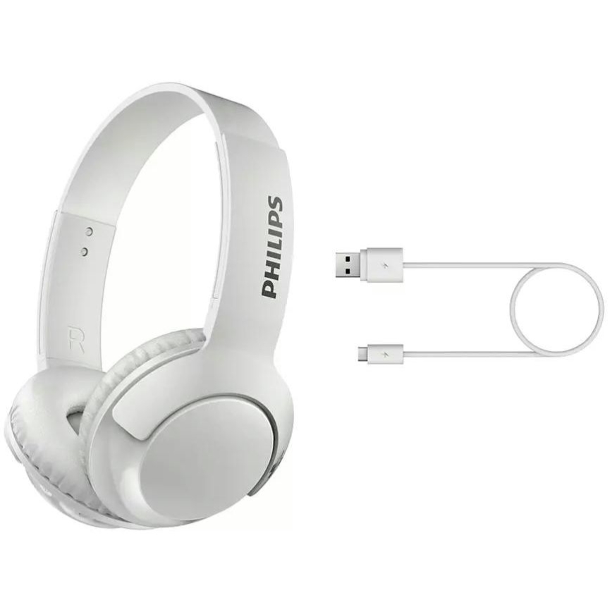 Philips SHB3075WT/00 - Bezdrátová sluchátka s Bluetooth bílá