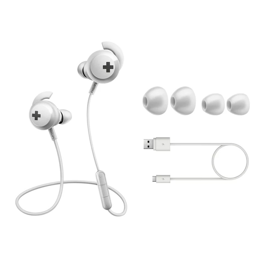 Philips SHB4305WT/00 - Bluetooth sluchátka s mikrofonem bílá