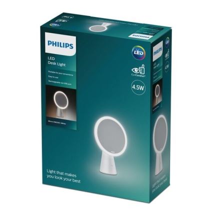 Philips - Stmívatelné kosmetické zrcátko s LED podsvícením MIRROR LED/4,5W/5V