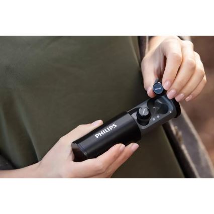 Philips TAST702BK/00 - Bezdrátová sluchátka TWS Bluetooth IPX5 černá