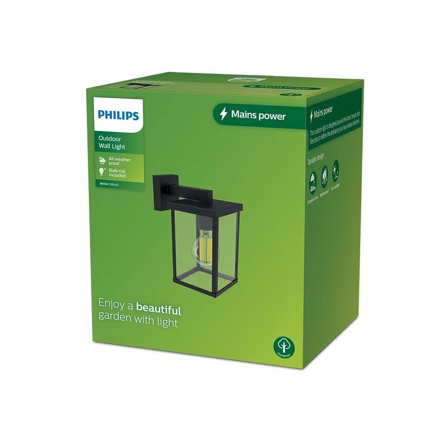 Philips - Venkovní nástěnné svítidlo BELLINI 1xE27/25W/230V IP44