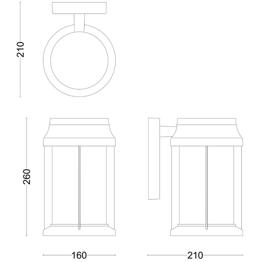 Philips - Venkovní nástěnné svítidlo BELLINI 1xE27/25W/230V IP44