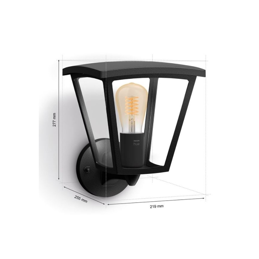 Philips - Stmívatelné venkovní nástěnné svítidlo Hue INARA 1xE27/7W/230V Wi-Fi IP44