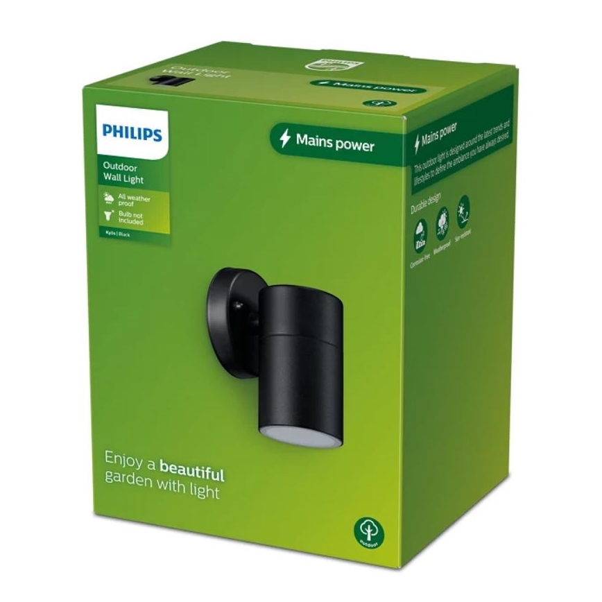 Philips - Venkovní nástěnné svítidlo KYLIS 1xGU10/25W/230V IP44