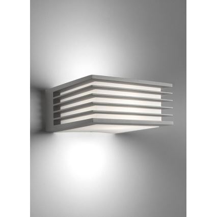 Philips - Venkovní nástěnné svítidlo SHADES 1xE27/15W/230V IP44 šedá
