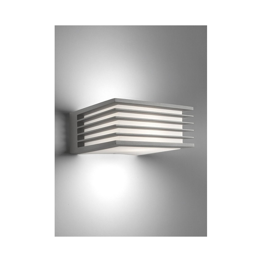 Philips - Venkovní nástěnné svítidlo SHADES 1xE27/15W/230V IP44 šedá