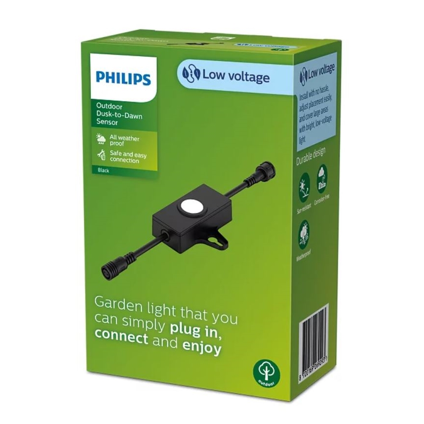 Philips - Venkovní senzor soumraku s časovačem GARDENLINK 24V IP67