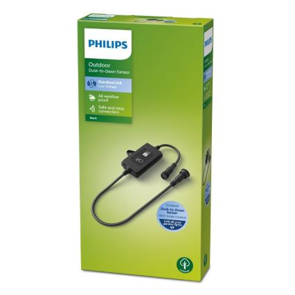 Philips - Venkovní senzor soumraku s časovačem IP44