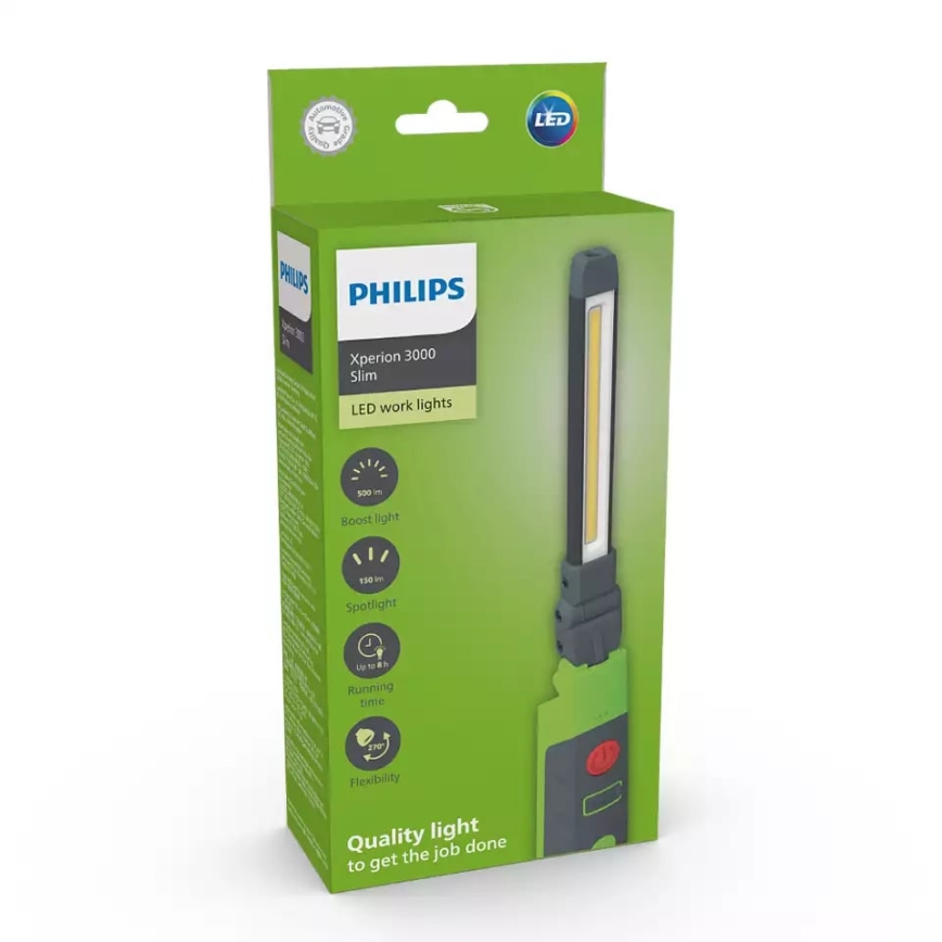 Philips X30SLIMX1 - LED Stmívatelná nabíjecí svítilna XPERION LED/5W/3,7V 500 lm 2500 mAh