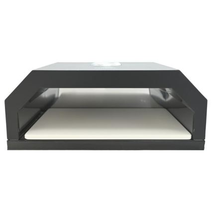 Pizza pec s teploměrem 40x34,5x16 cm černá