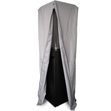 Planika - Venkovní plynový krb 142x36 cm 8kW 1xAAA černá + ochranný kryt