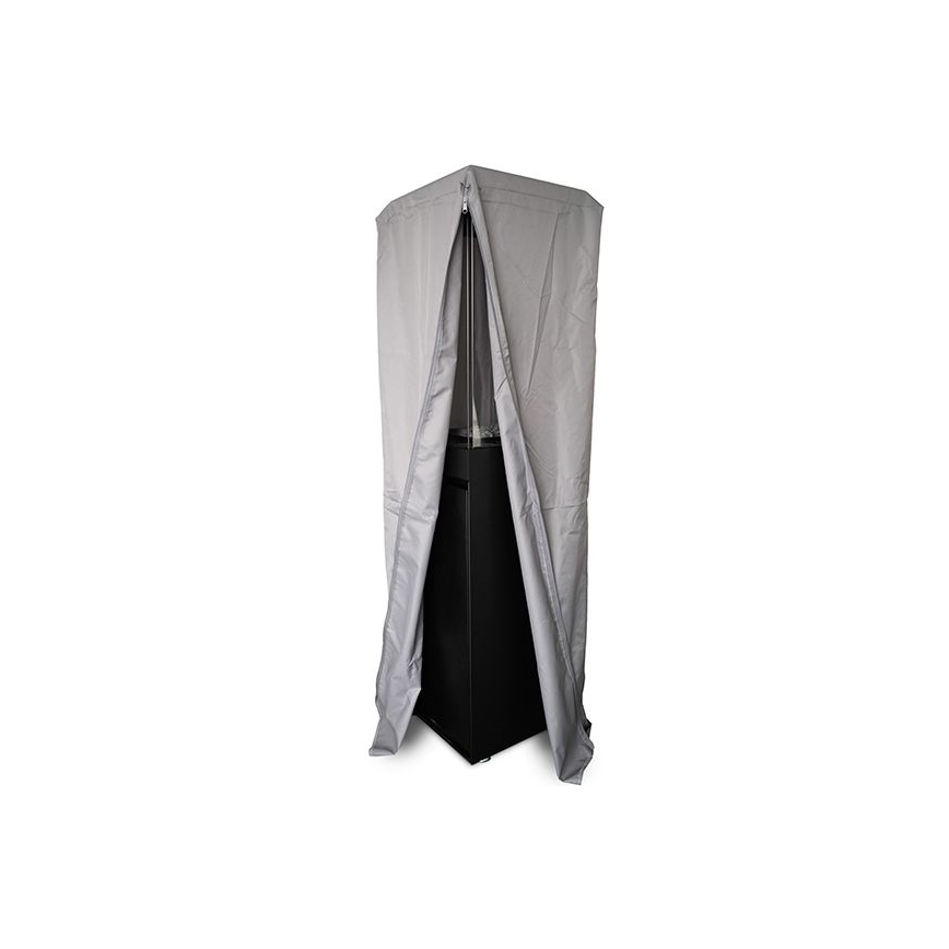 Planika - Venkovní plynový krb 142x36 cm 8kW 1xAAA černá + ochranný kryt