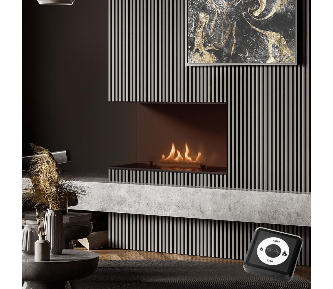 Planika Planika Senso Fireplace BEV- Vestavěný BIO krb 56,2x75 cm 2,5kW+dálkové ovládání 