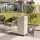 Planika - Venkovní plynový krb 142x36 cm 8kW 1xAAA bílá + ochranný kryt