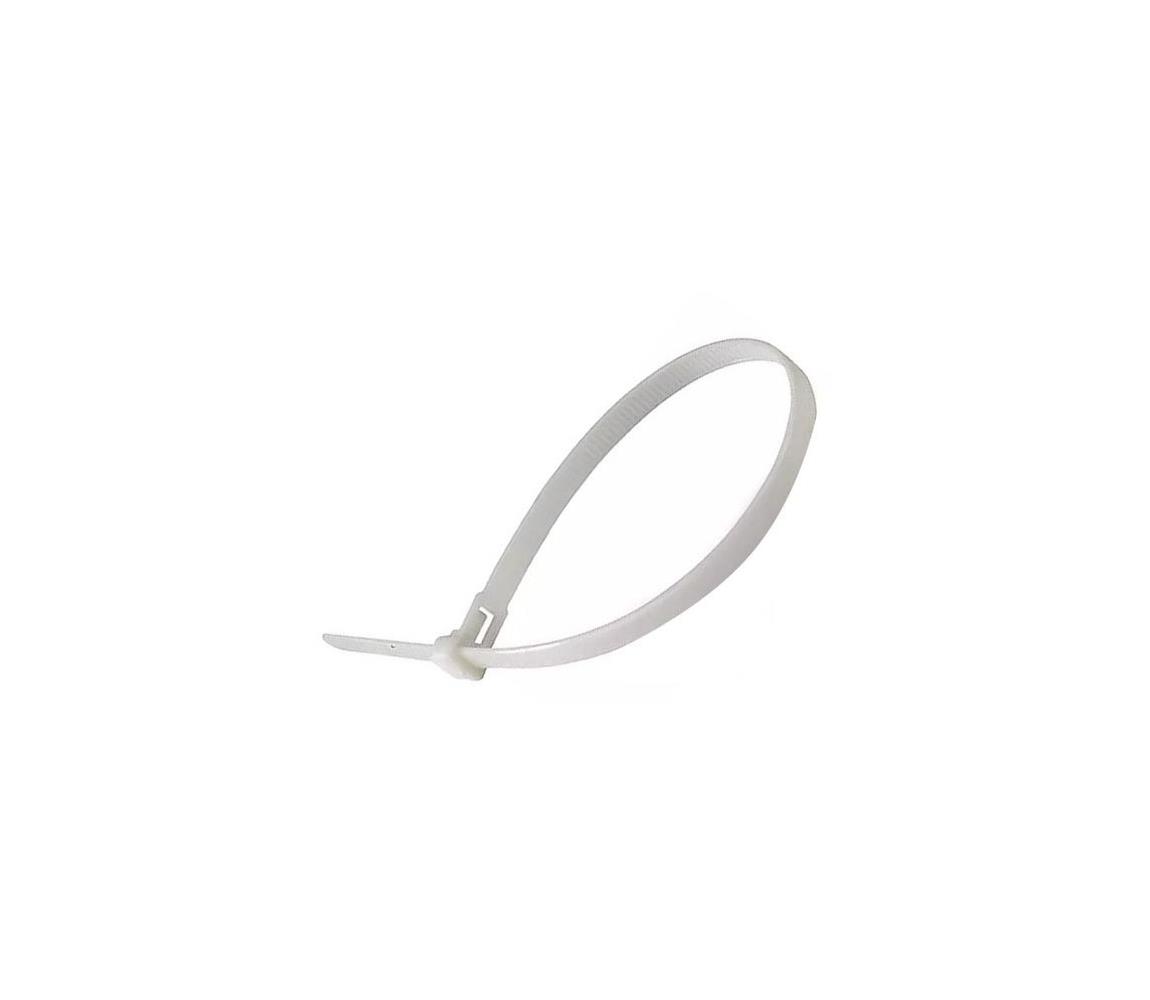 V-Tac Plastové stahovací pásky 2,5x150mm 100ks bílá VT0537