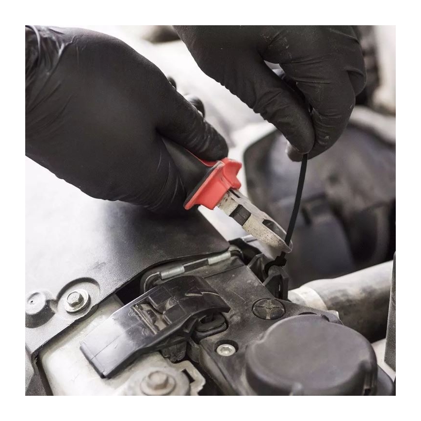 Plastové stahovací pásky 3,5x200mm 100ks černá