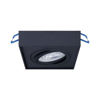 Podhledové bodové svítidlo NUSA 1xGU5,3/MR16/50W/12V hranatý černá