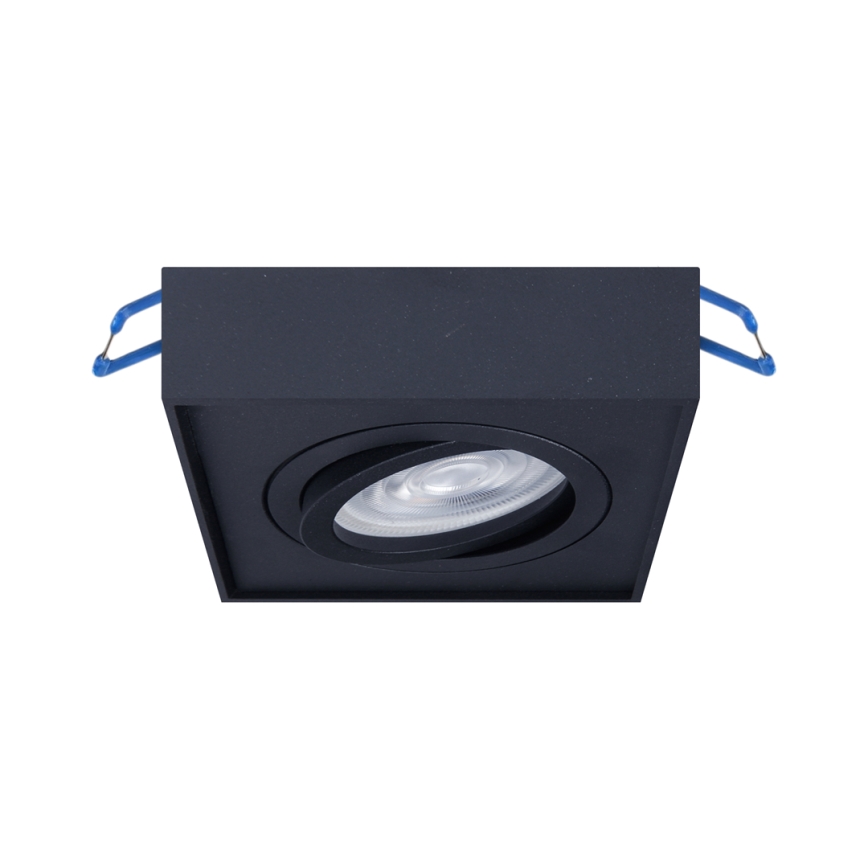 Podhledové bodové svítidlo NUSA 1xGU5,3/MR16/50W/12V hranatý černá
