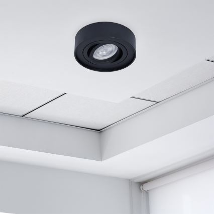 Podhledové bodové svítidlo NUSA 1xGU5,3/MR16/50W/12V kulatý černá
