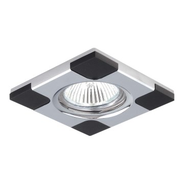 Podhledové svítidlo DOWNLIGHT 1xGU10/50W matný chrom / wenge