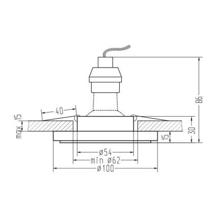 Podhledové svítidlo EYE 1xGU10/35W/230V