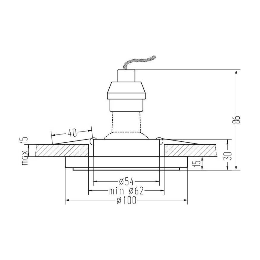 Podhledové svítidlo EYE 1xGU10/35W/230V