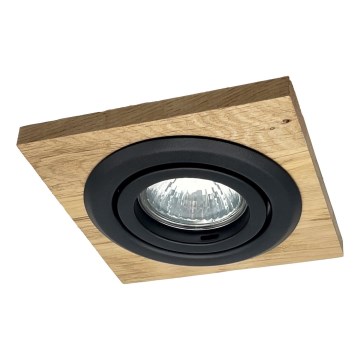 Podhledové svítidlo TOBBY 1xG9/20W/230V 11,5x11,5 cm dub/černá