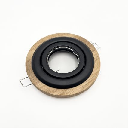 Podhledové svítidlo TOBBY 1xG9/20W/230V pr. 11,5 cm dub/černá