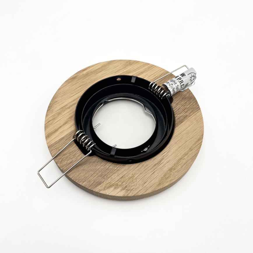 Podhledové svítidlo TOBBY 1xGU10/20W/230V pr. 11,5 cm dub/černá