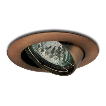 Podhledové svítidlo výklopné 1xGU5,3/50W/12V měděná