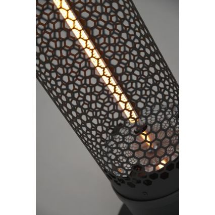 Podlahový infrazářič 1000W/230V IP44 černá
