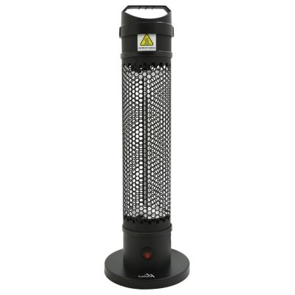 Podlahový infrazářič 1000W/230V IP44 černá