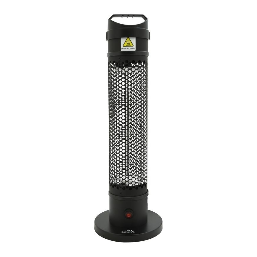Podlahový infrazářič 1000W/230V IP44 černá