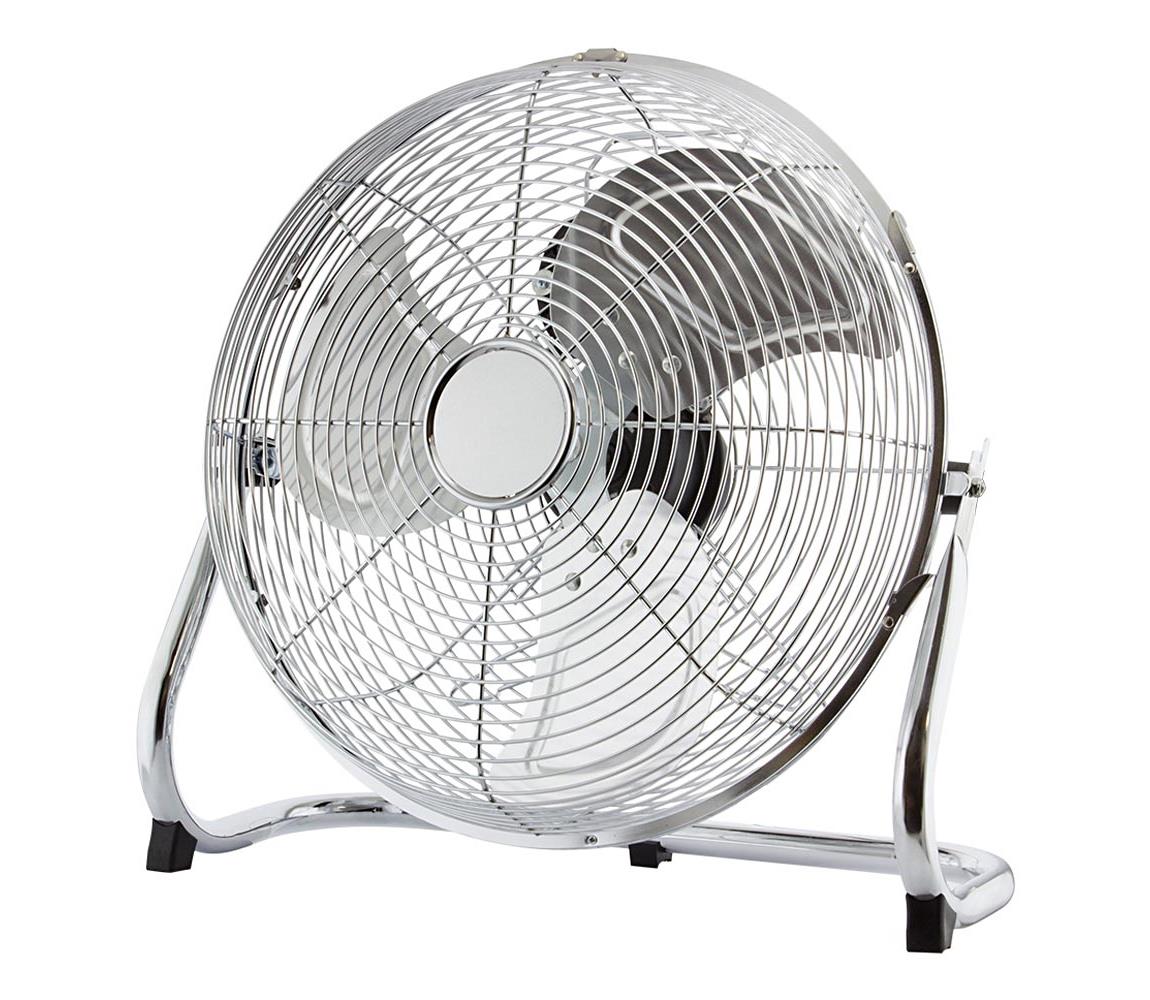 FK technics Podlahový ventilátor, 45 cm, 3 rychlosti, chrom, 140W FK0150