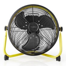 Podlahový ventilátor 50W/230V černá/žlutá