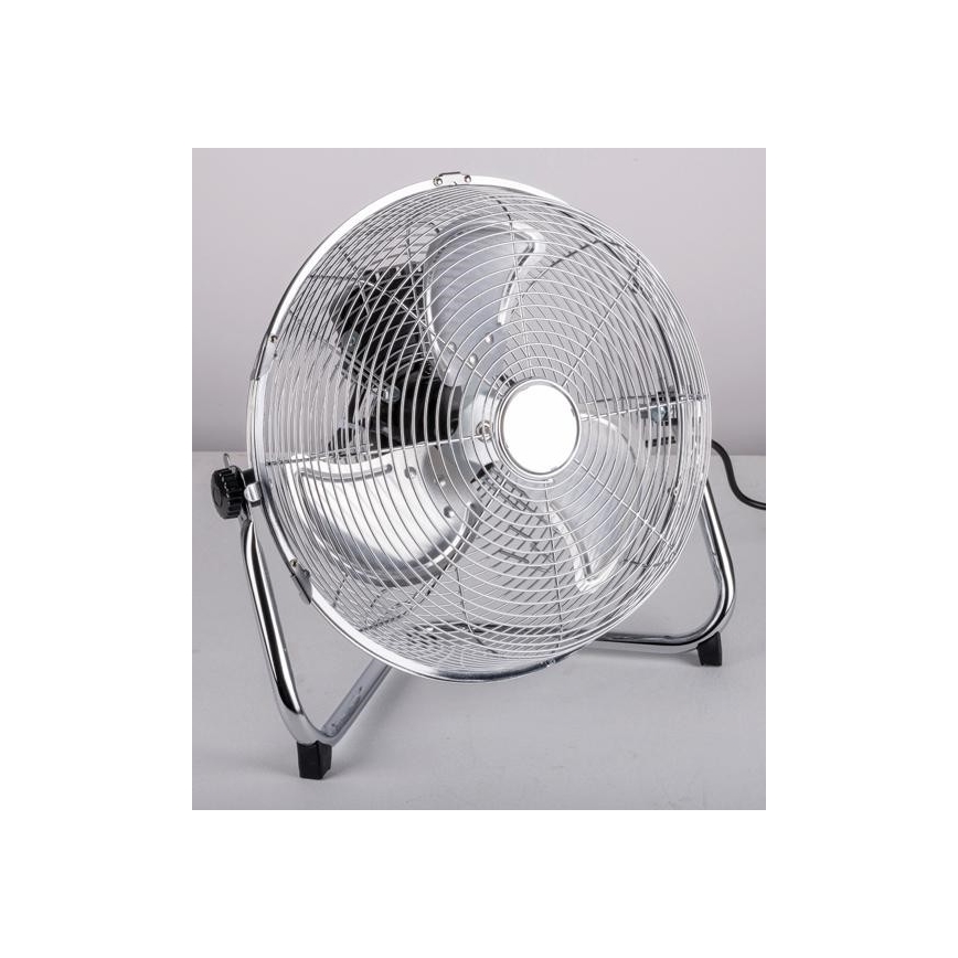Podlahový ventilátor 50W/230V pr. 30 cm lesklý chrom